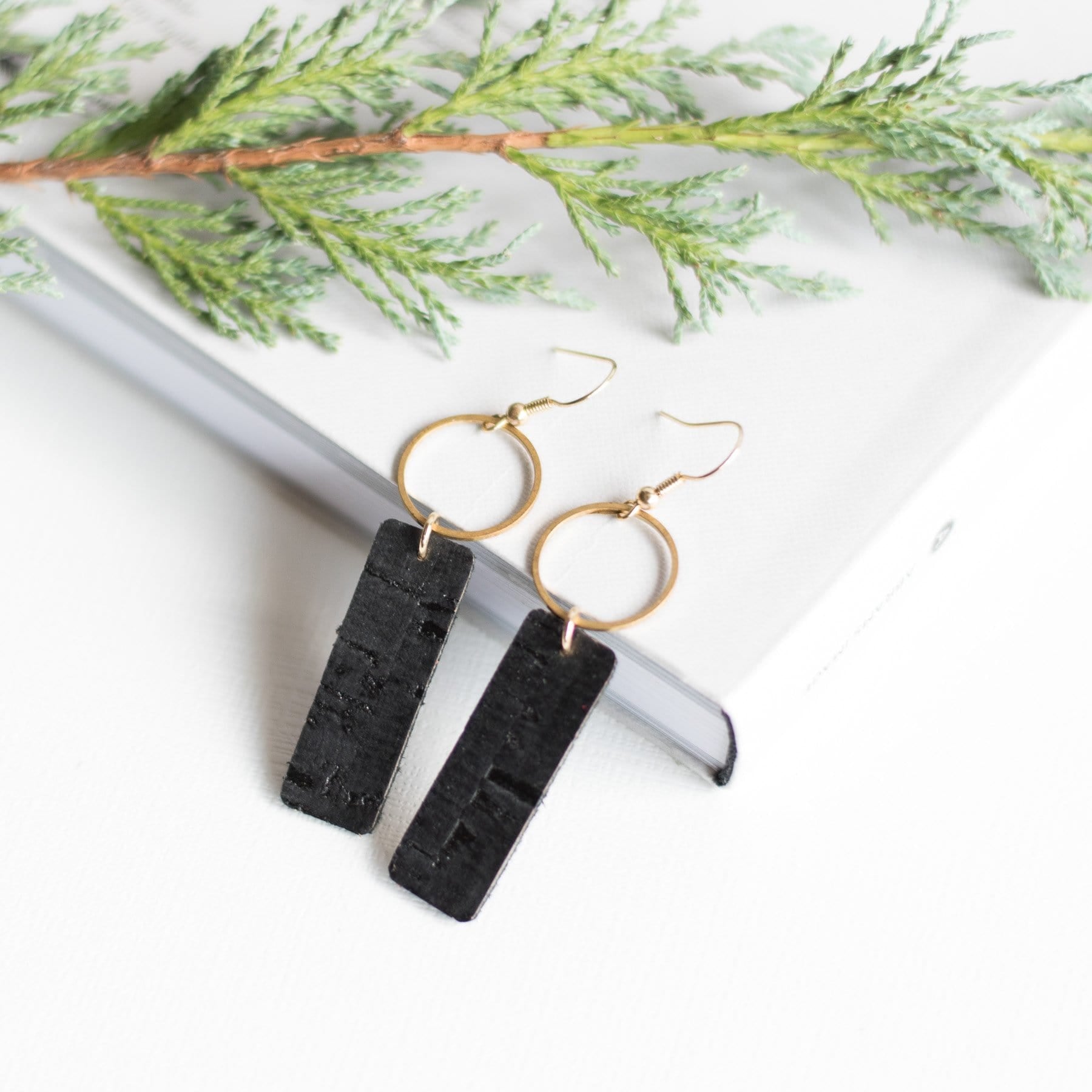 Matte Black Mia Earrings