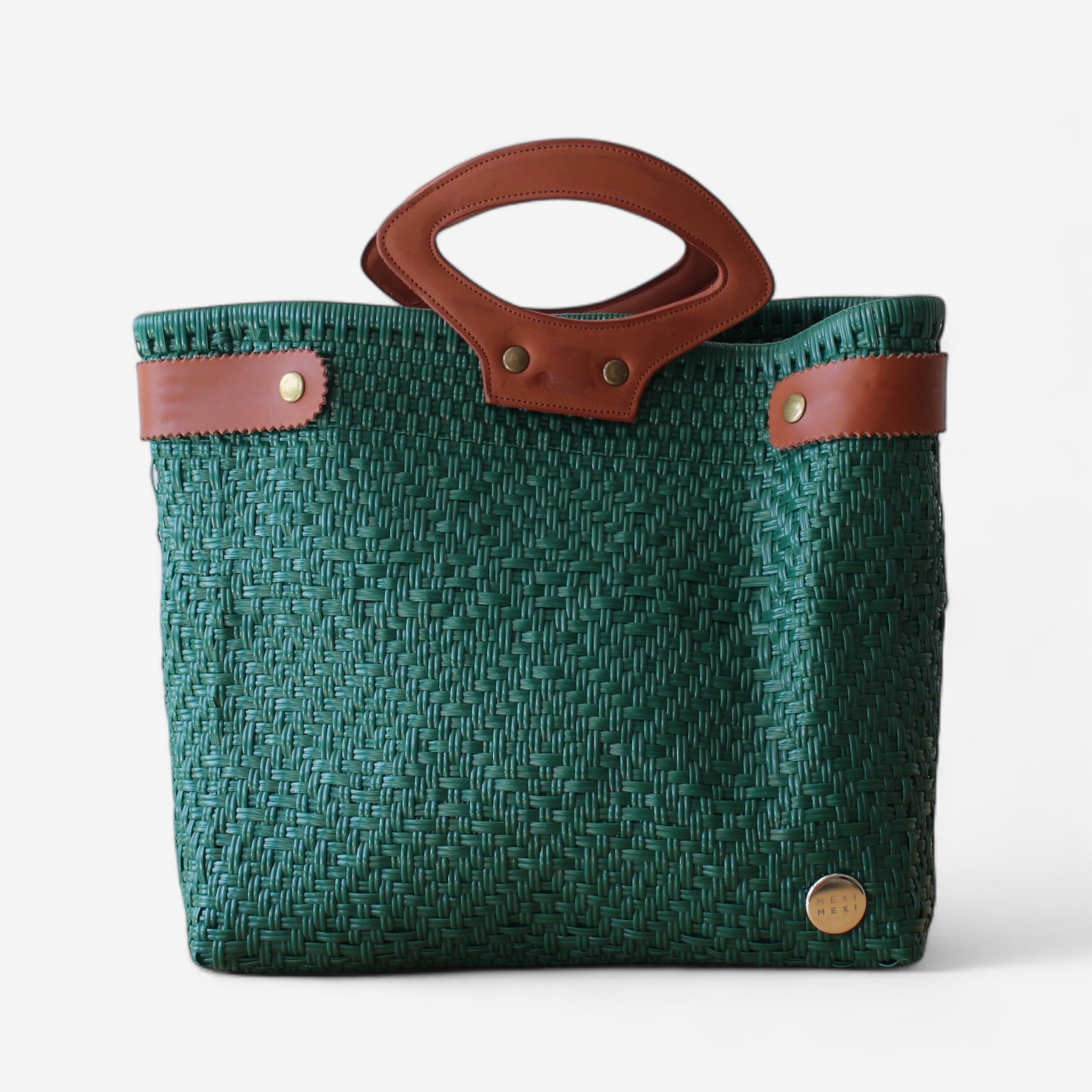 Emerald Green Handwoven Tote