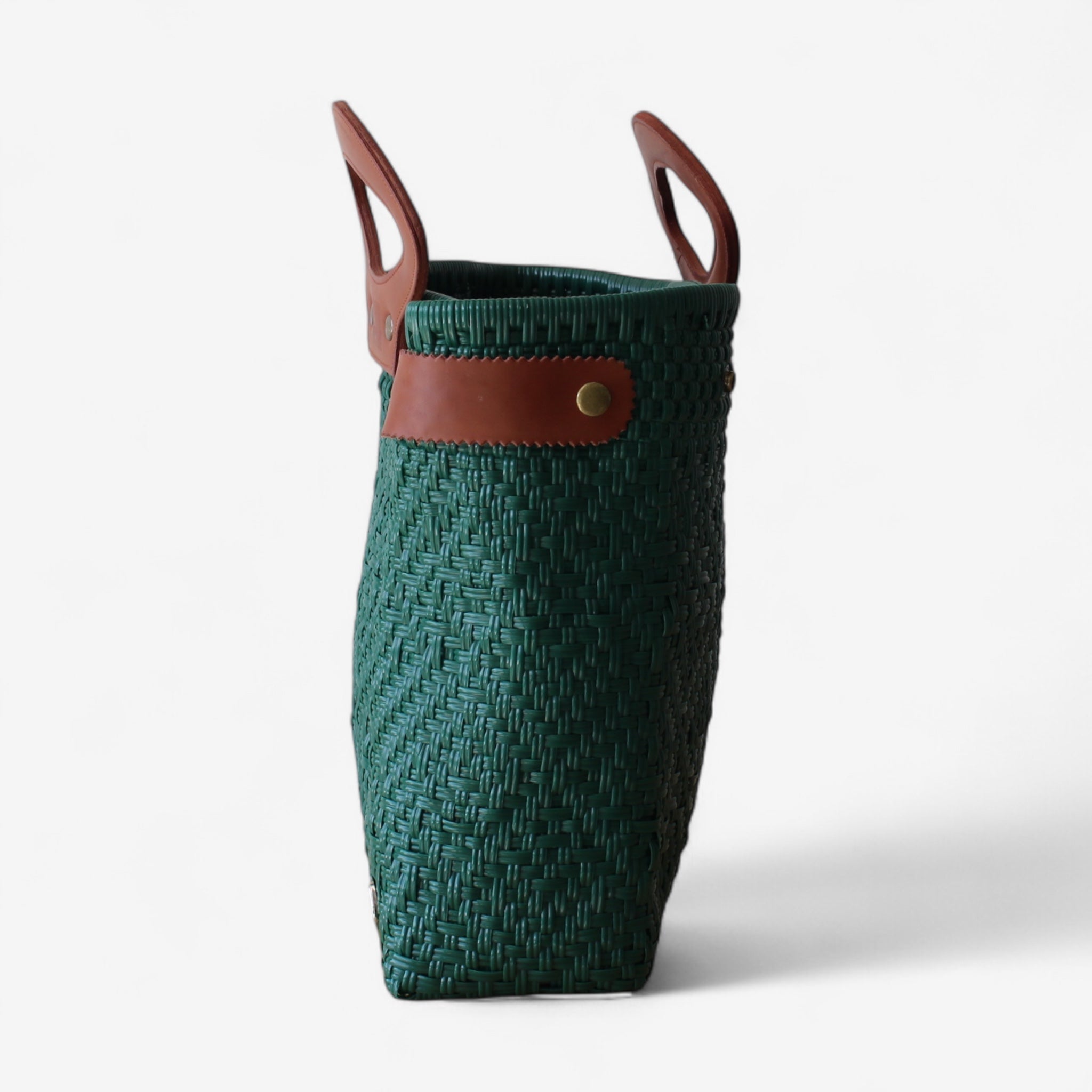 Emerald Green Handwoven Tote