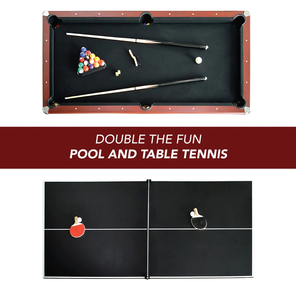 Hathaway Bristol 7-ft Pool Table with Table Tennis Top