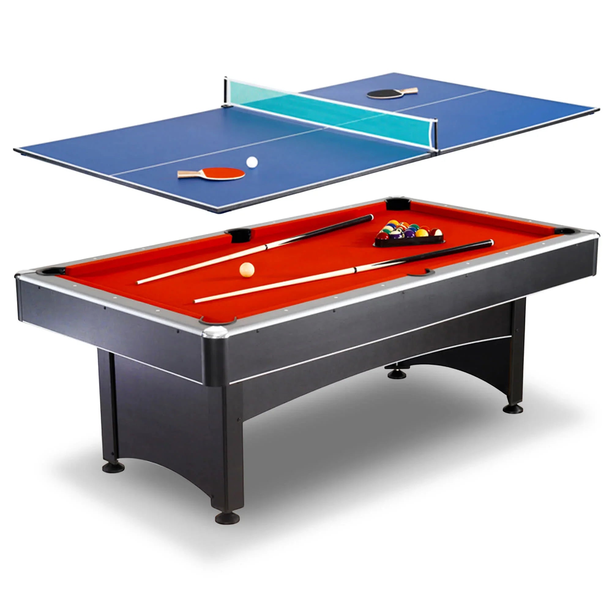 Hathaway Maverick 7-ft Pool Table with Table Tennis Top
