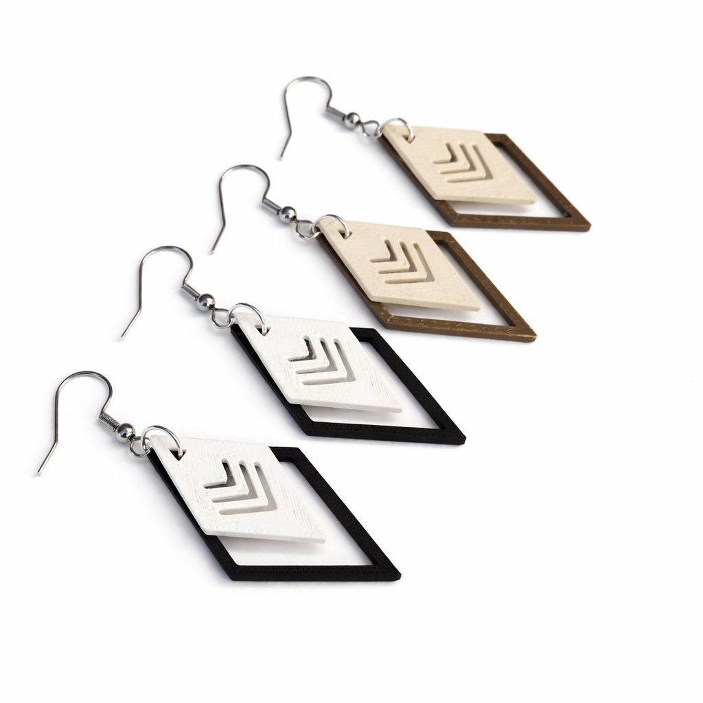 Diamond Arrow Dangle Earrings