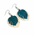 Monstera Leaf Dangle Earrings