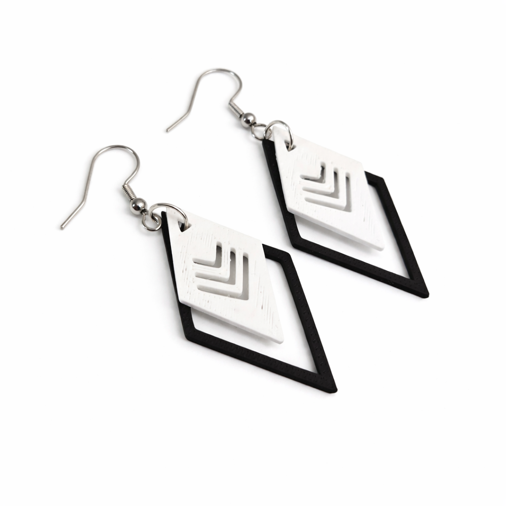 Diamond Arrow Dangle Earrings