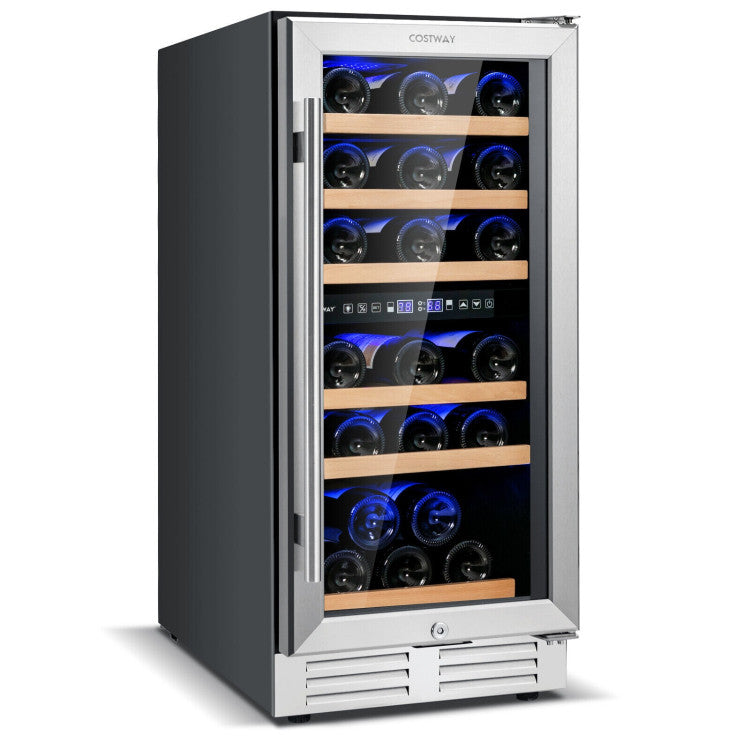 Dual-Zone 30-Bottle Wine Cooler