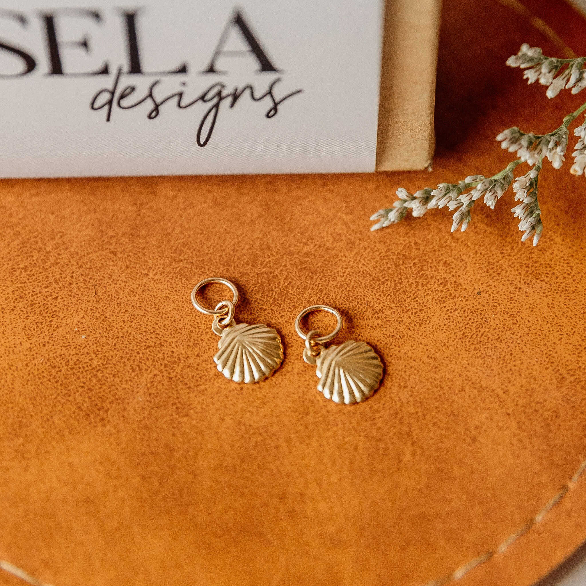 Seashell Hoop Charms