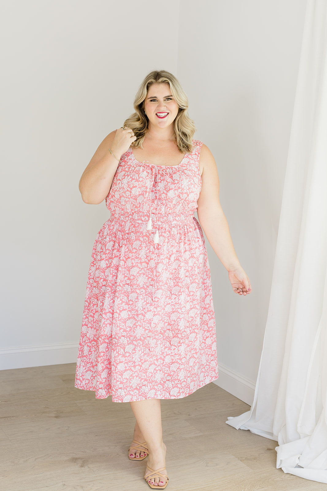 The Kiley Tank Dress in Watermelon Sorbet