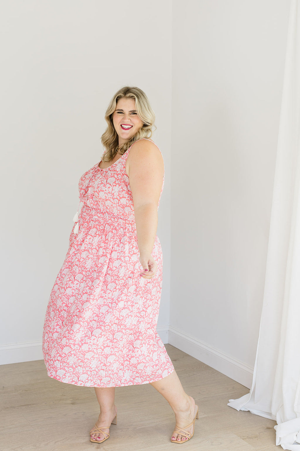 The Kiley Tank Dress in Watermelon Sorbet