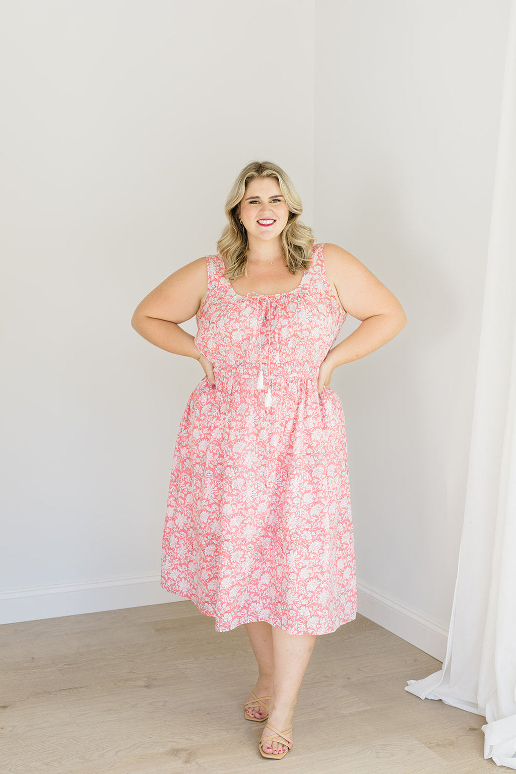 The Kiley Tank Dress in Watermelon Sorbet