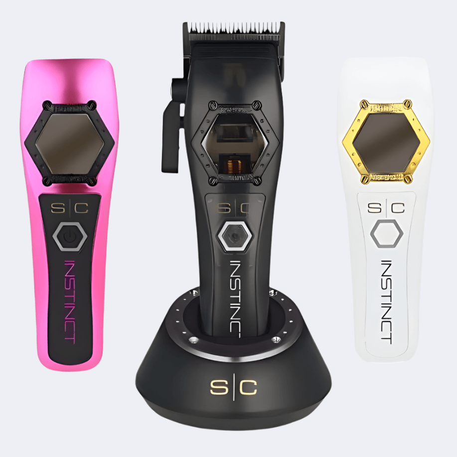 Stylecraft Instinct Metal Clipper - Professional IN2 Vector Motor with FREE Instinct Metal Shaver - Black