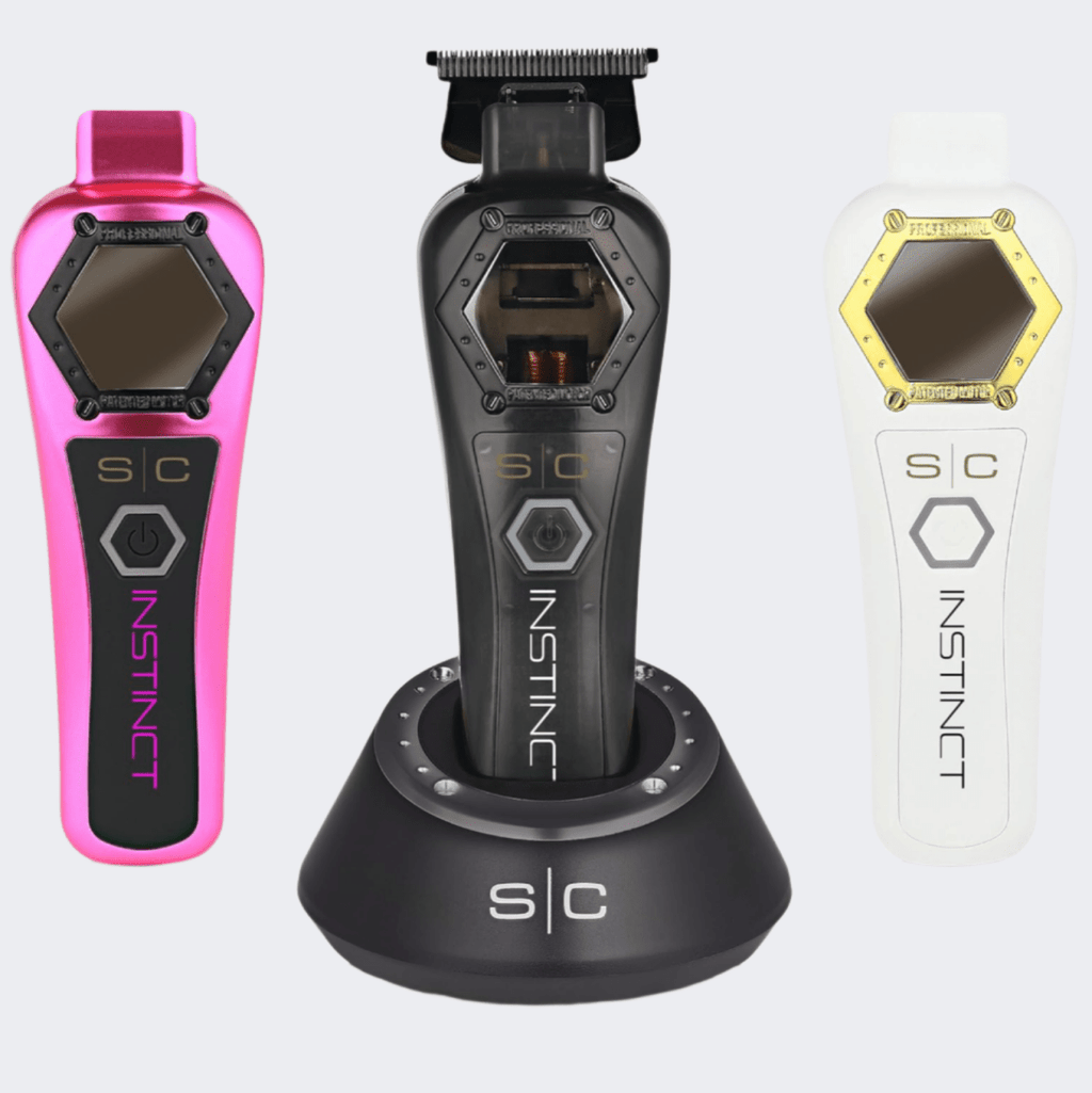 StyleCraft Rebel 2.0 Clipper, Instinct Metal Trimmer & Instinct Metal Foil Shaver Pink Combo