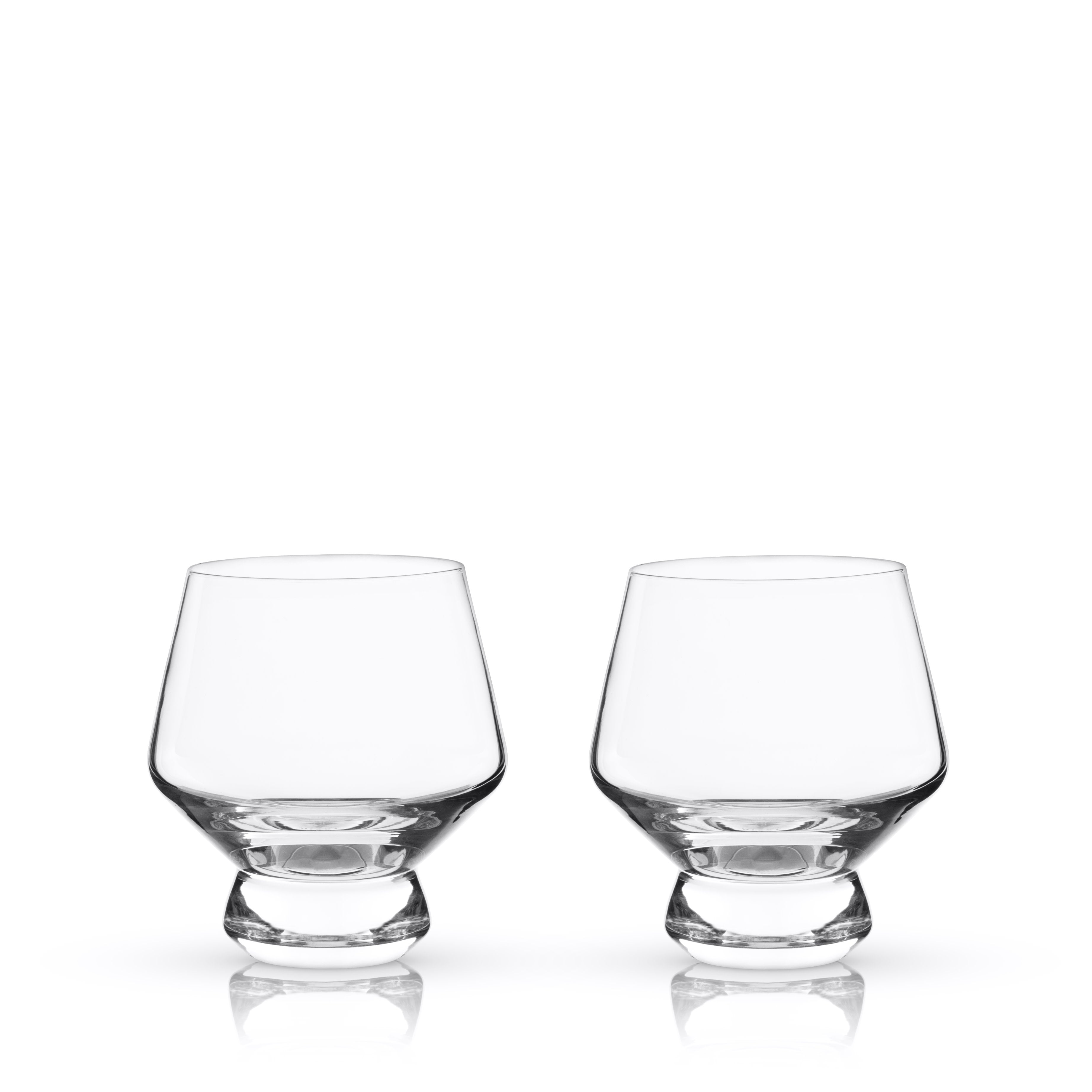 Raye Footed Crystal Punch Glasses Set of 2