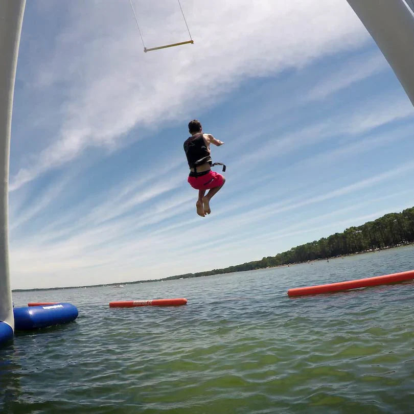 Aquaglide Skyrocket Inflatable Water Park with Trapeze-Style Swing