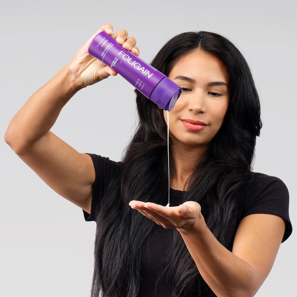FOLIGAIN Triple Action Shampoo For Thinning Hair For Women with 2% TRIOXIDIL®