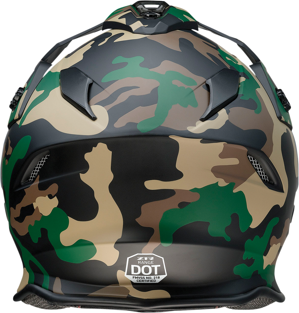 Z1R, Z1R Range Camo Woodland Motorcycle Helmet - 2XL (Part No. 0140-0086)