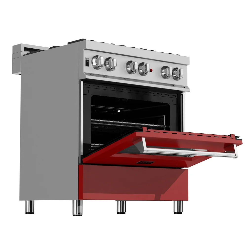 ZLINE 30" Bundle Range RAS-RM-30 & Range Hood 8654RM-30, 2KP-RASRMRH30