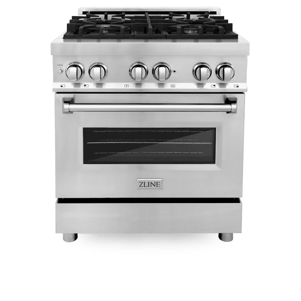ZLINE 30 " Package Range RA30, Range Hood KB, Microwave MWD-1 , Dishwasher DWV-24,  4KP-RARH30-MWDWV
