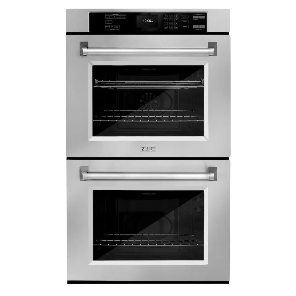 ZLINE Kitchen Package Refrigerator, Rangetop, Rangehood, Wall Oven, 4KPR-RTRH30-AWD