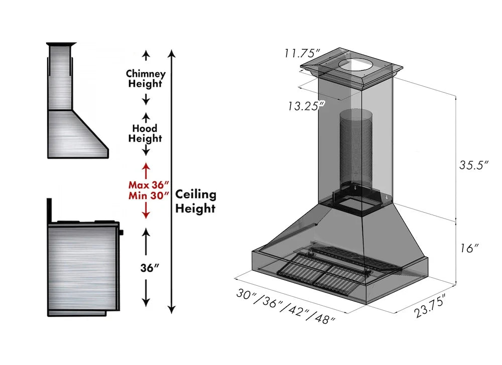 ZLINE 48" Bundle Range RAS-BG-48 & Range Hood 8654BG-48, 2KP-RASBGRH48