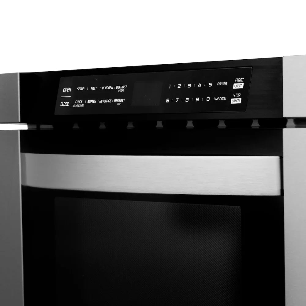 ZLINE Kitchen Package Refrigerator, Range , Range Hood , Microwave, Dishwasher 5KPR-RARH60-MWDWV