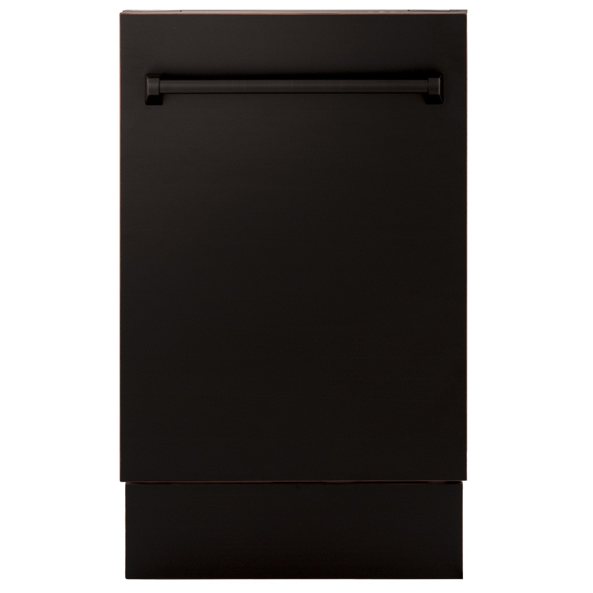 ZLINE 18" Dishwasher, Oil Rubbed Bronze panel, Stainless Tub, DWV-ORB-18