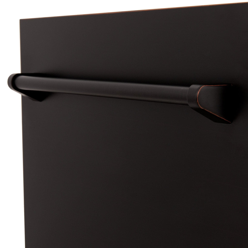 ZLINE 18" Dishwasher, Oil Rubbed Bronze panel, Stainless Tub, DWV-ORB-18