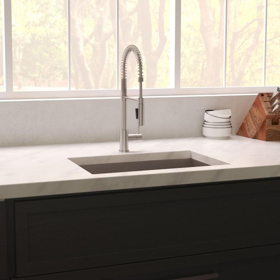 ZLINE 23" Undermount Single Bowl Sink DuraSnow Stainless Steel, SRS-23S