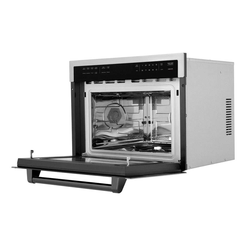 ZLINE 24" Convection Microwave, Stainless Steel, Black MWOZ-24-MB