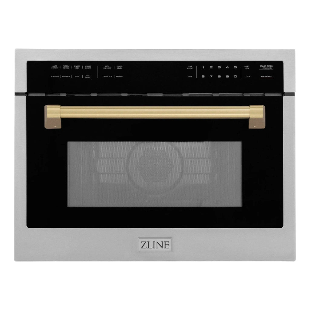 ZLINE 24" Convection Microwave, Stainless Steel, Bronze MWOZ-24-CB