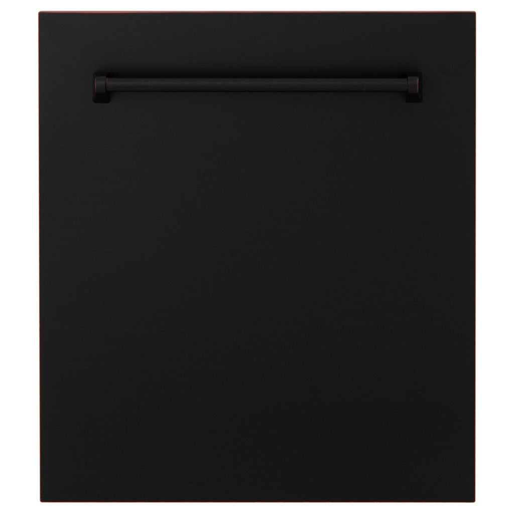ZLINE 24" Dishwasher, Oil Rubbed Bronze panel, Stainless Tub, DWV-ORB-24