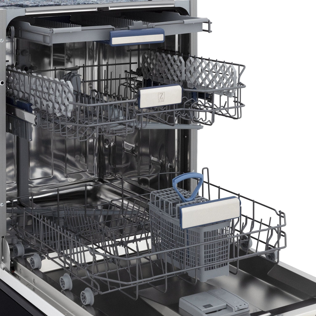 ZLINE 24" Dishwasher, Oil Rubbed Bronze panel, Stainless Tub, DWV-ORB-24