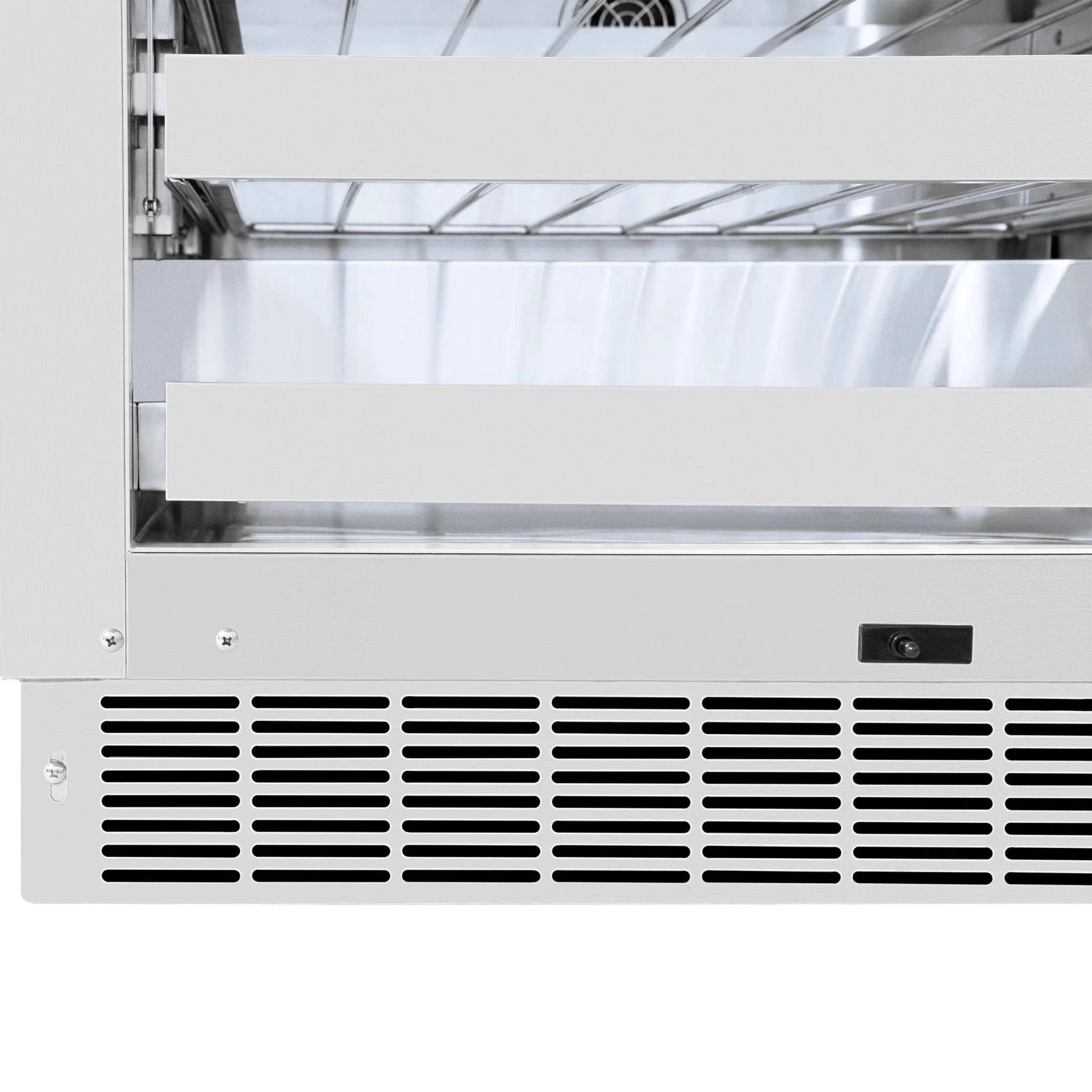 ZLINE 24 in. Touchstone Dual Zone 44 Bottle Wine Cooler With Stainless Steel Glass Door RWDO-GS-24