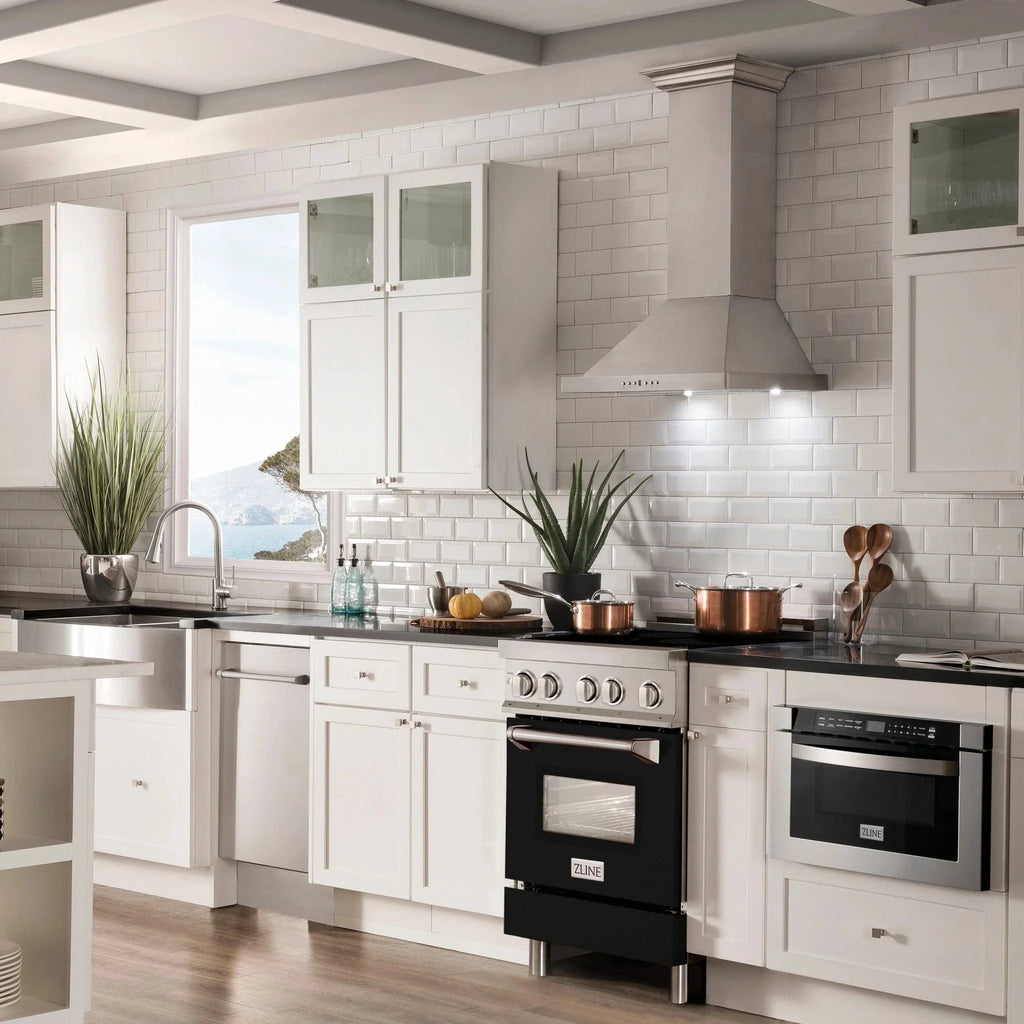 ZLINE 24" Induction Range with a 3 Element Stove and Electric Oven in Stainless Steel RAIND-BLM-24