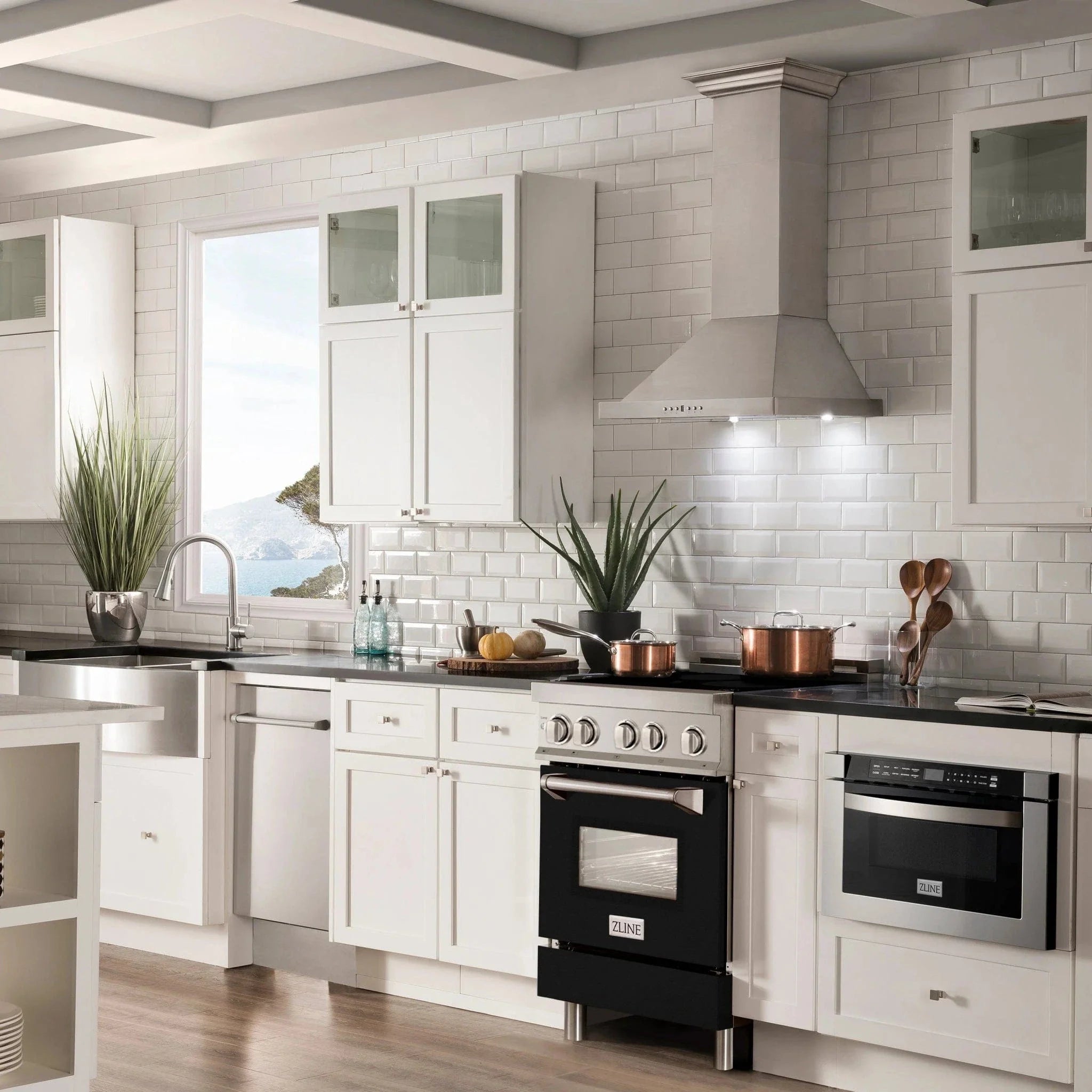 ZLINE 24" Induction Range with a 3 Element Stove and Electric Oven in Stainless Steel RAIND-BLM-24