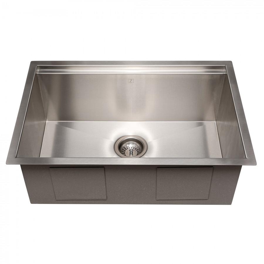 ZLINE 27" Undermount Single Bowl Ledge Sink Stainless Steel, SLS-27