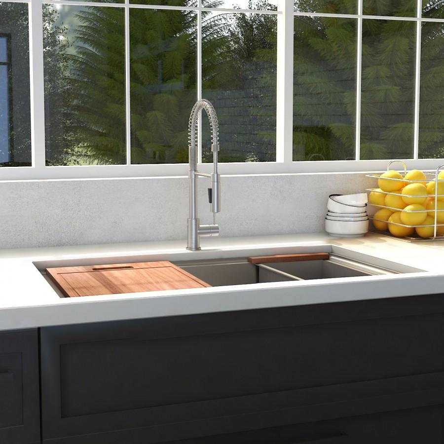 ZLINE 27" Undermount Single Bowl Ledge Sink Stainless Steel, SLS-27