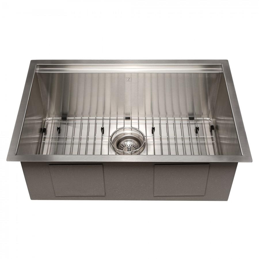 ZLINE 27" Undermount Single Bowl Ledge Sink Stainless Steel, SLS-27