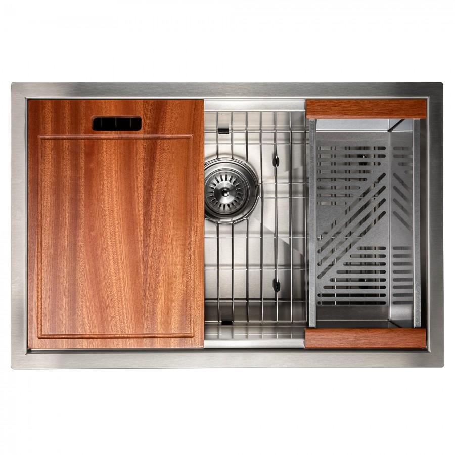 ZLINE 27" Undermount Single Bowl Ledge Sink Stainless Steel, SLS-27