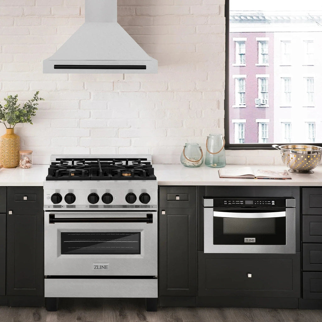 ZLINE 30" Autograph Stainless Wall Range Hood KB4SNZ-30-MB