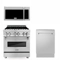 ZLINE 30" Bundled Stainless DualRange RangeHood Dishwasher 3KP-RAOTRH30-DWV