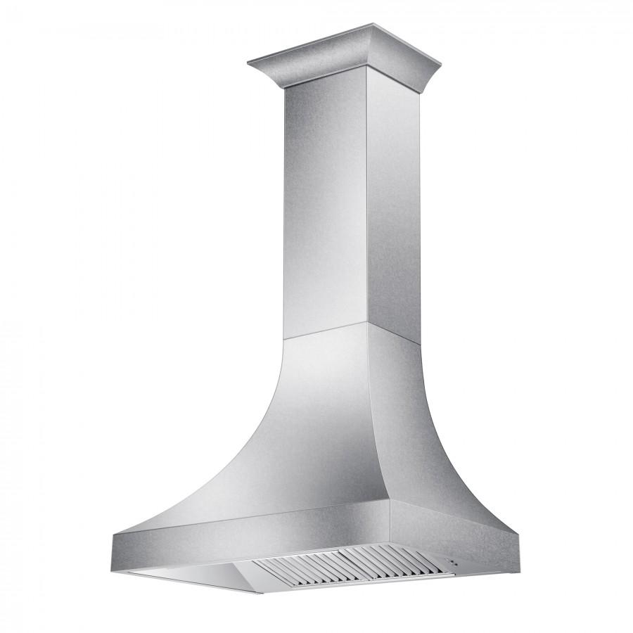 ZLINE 30" Designer Snow Stainless Finish Wall Range Hood, 8632S-30