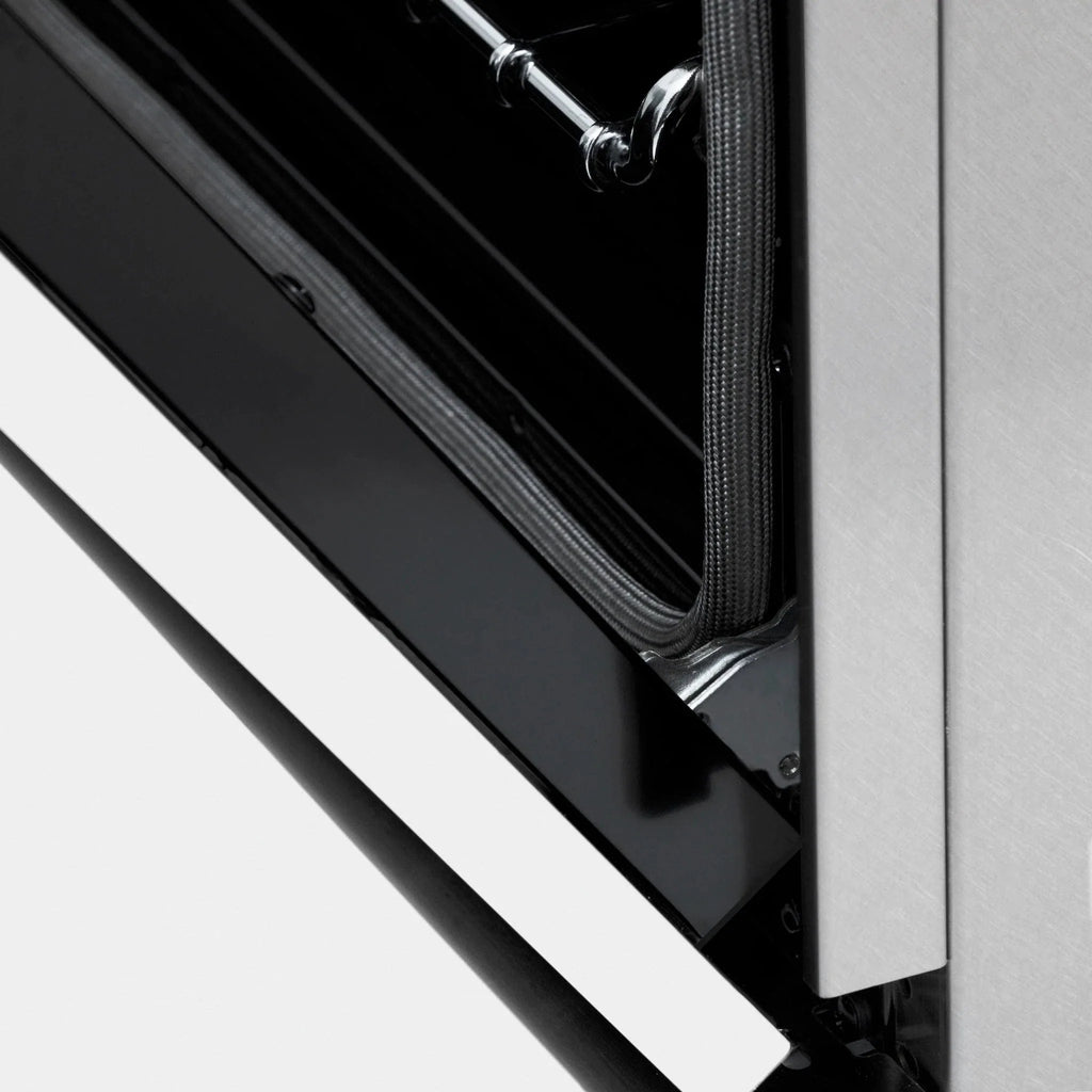 ZLINE 30" Induction Range in DuraSnow with a 4 Element Stove and Electric Oven RAINDS-WM-30