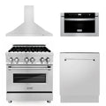 ZLINE 30 " Package Range RA30, Range Hood KB, Microwave MWD-1 , Dishwasher DWV-24,  4KP-RARH30-MWDW
