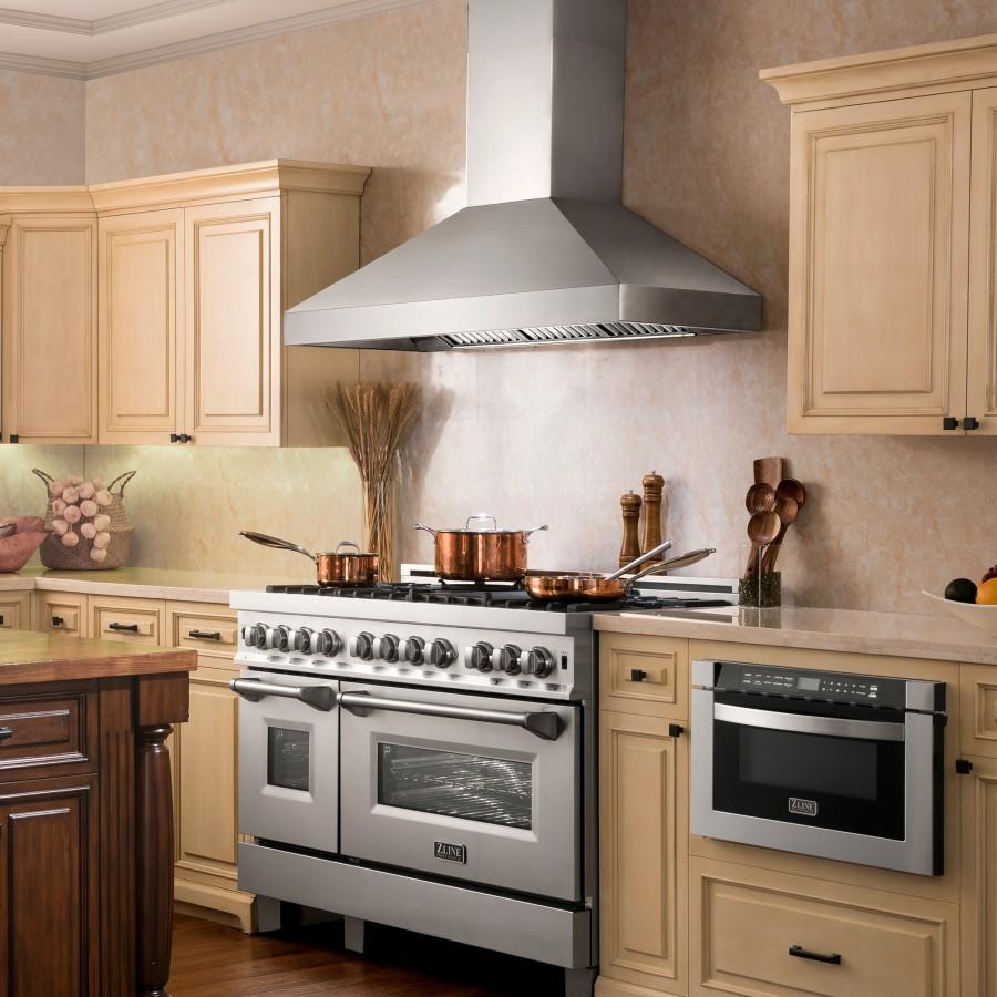 ZLINE 30" Remote Dual Blower Stainless Wall Range Hood, 597-RD-30
