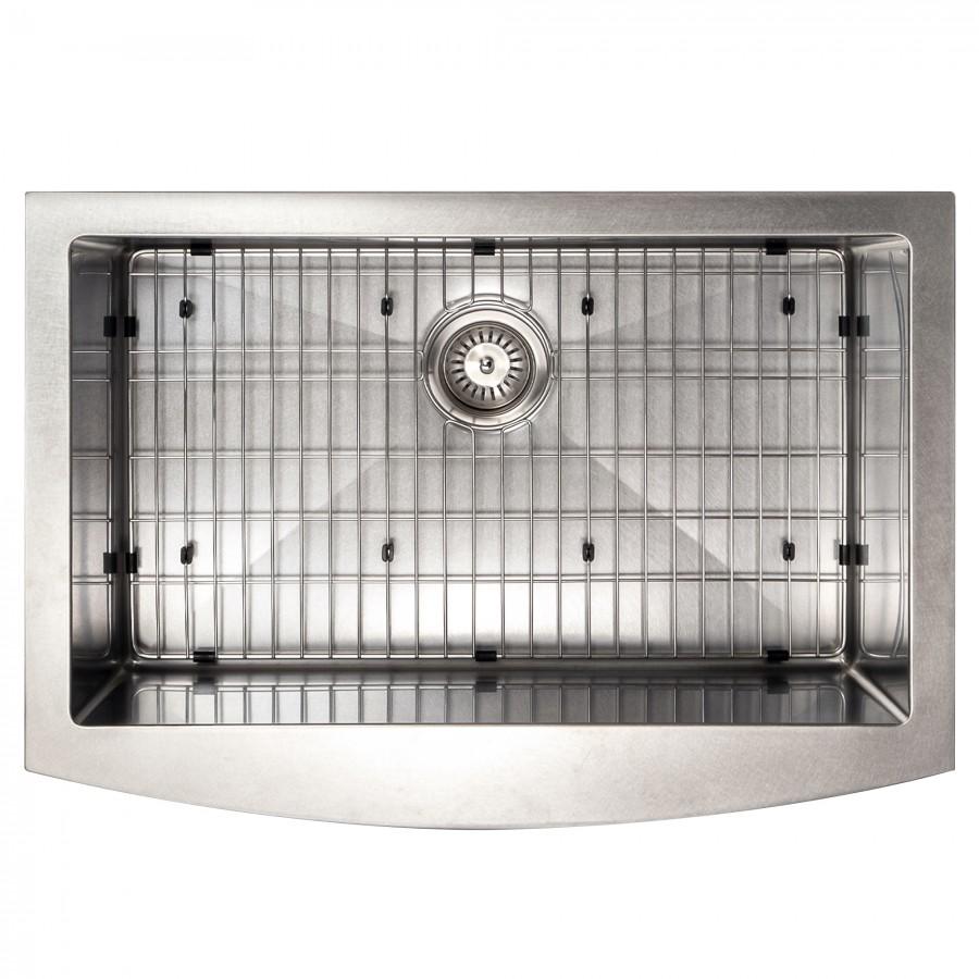 ZLINE 30" Undermount Single Bowl Apron Sink Stainless Steel, SAS-30S