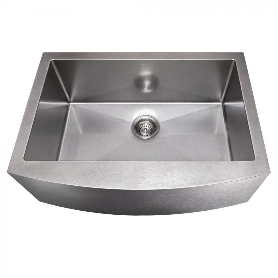 ZLINE 30" Undermount Single Bowl Apron Sink Stainless Steel, SAS-30S