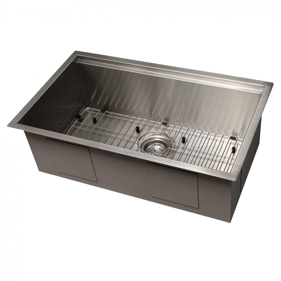 ZLINE 30" Undermount Single Bowl Ledge Sink Stainless Steel, SLS-30S
