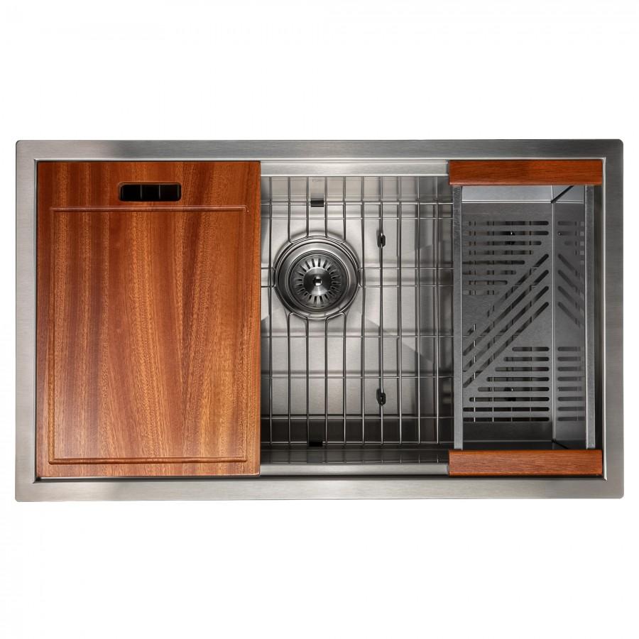 ZLINE 30" Undermount Single Bowl Ledge Sink Stainless Steel, SLS-30S