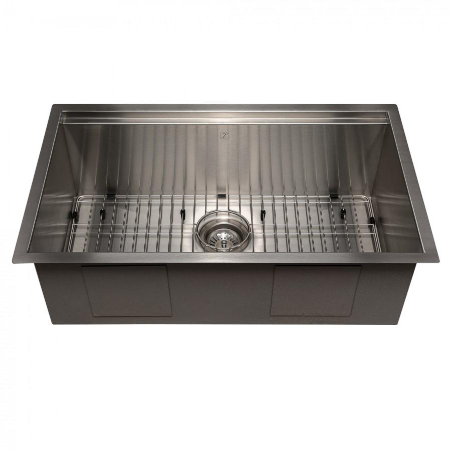 ZLINE 30" Undermount Single Bowl Ledge Sink Stainless Steel, SLS-30S