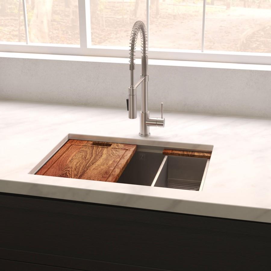 ZLINE 30" Undermount Single Bowl Ledge Sink Stainless Steel, SLS-30S